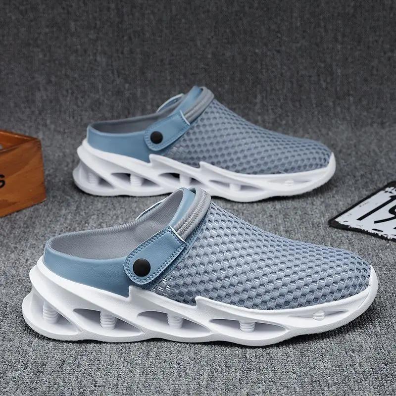 Pánské boty Dírkované Poloviční Plážové Nazouváky Mules Eva Ležérní Designérské Luxusní Mascullino 2025 Styl Originální Nízká Cena Pánské Pantofle