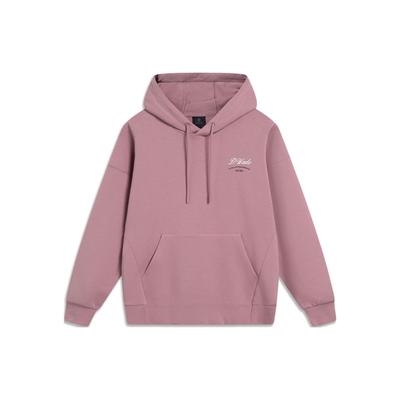 Li-Ning Wade Series Back Entenschnabelkappe Buchstabendruck Lockerer Hoodie Herren Hoodies Sumei-Pink AWDT497-7