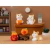 Creative New Year Lucky Orange Cat Blind Box Resin Craft Figurines Collectible