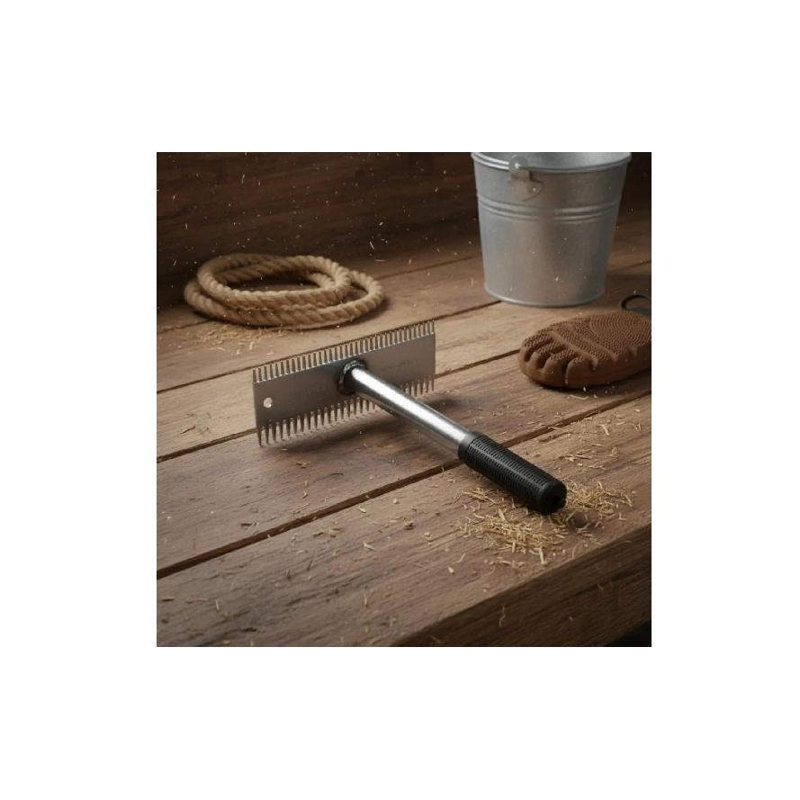 Double-Sided Cattle Brush Long and Short Hair Use Serrated Livestock Curry Comb Livestock Scratch Brush Thickened Material