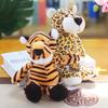 Forest Animal Plush Toys: Elephant, Monkey, Tiger, Lion, Giraffe Figurines - Children's Gift Collection