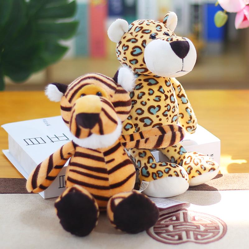 Forest Animal Plush Toys: Elephant, Monkey, Tiger, Lion, Giraffe Figurines - Children's Gift Collection
