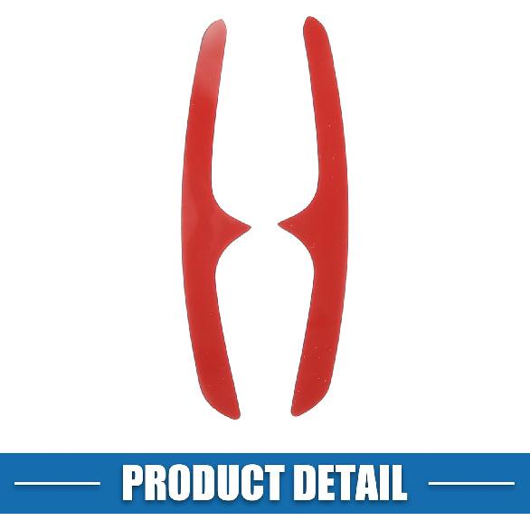 Steering Wheel Shift Paddle Cover Shifter Extension for Porsche Cayenne 2010-2021 Aluminum Alloy Red (Set of 2)