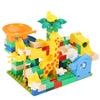 Big Size Building Blocks Marble Race Run Maze Games Compatible Large Bricks Running Ball Chute Giraffe Kids Gift Educational Toy