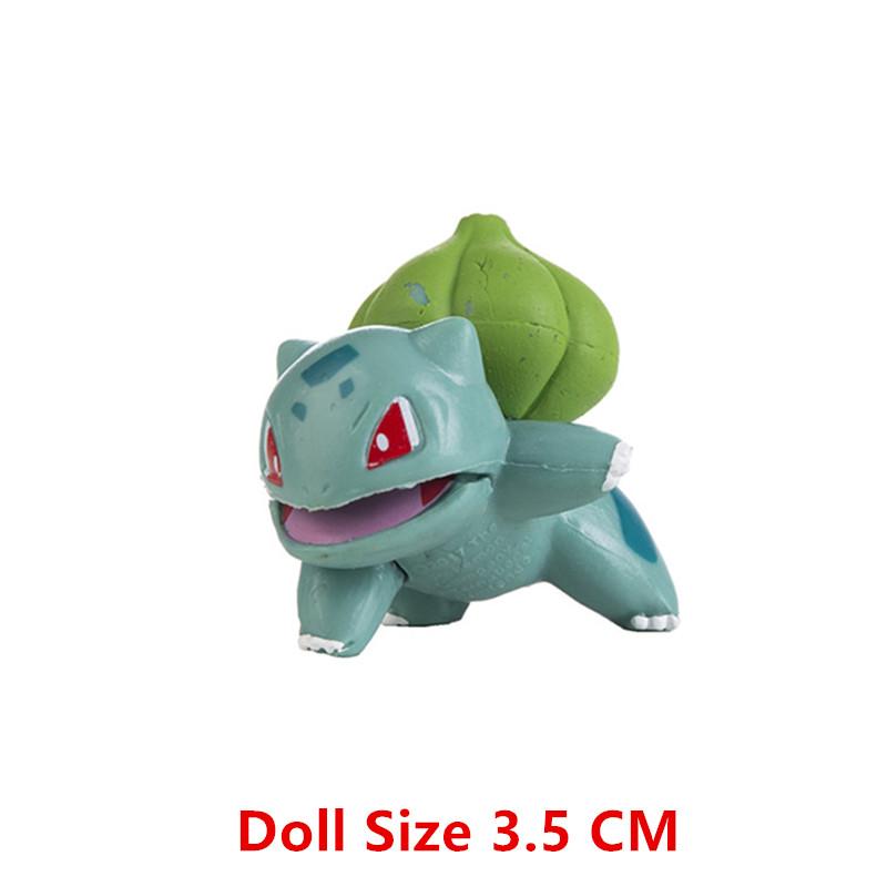Toys Model Pokemon Anime Figure Pikachu Eevee Charizard Mewtwo Cartoons Figure Collection Pocket Monster Action Birthday Gi Kids