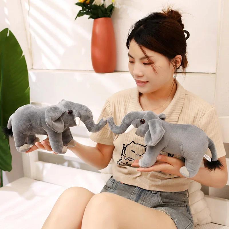 Drop Shipping Soft Elephant Plush Large Elephant Toys Stuffed Animals Plush Toys Friend Plush Doll Infant Toys Birthday Gift