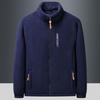 Men's Extra Thick Polar Fleece Jacket – Stand Collar Casual Winter Coat