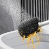 Soft Rubber Brush Head Wall-Mounted Toilet Brush Quick Drainage Toilet Cleaner  Bathroom Cleaning