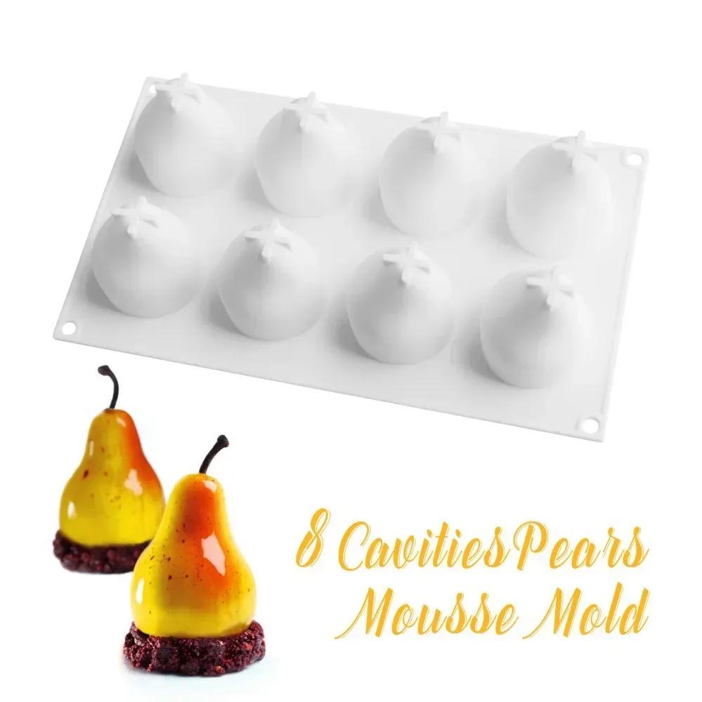 Fruit Dessert Mold Cake Mold Fruit Mousse Banana Orange Apple Pear Strawberry Pine Cone Shaped Food Decoration Tool