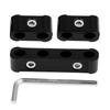 12 Pezzi Lega di Alluminio   Separatore per Fili 8mm 9mm 10mm Divisore per Fili del Motore;Nero: