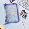 Ins Style A5 Laser Star 6-Hole PVC Loose-Leaf Zipper Binder: Planner, Photo Album, Card & Jewelry Storage
