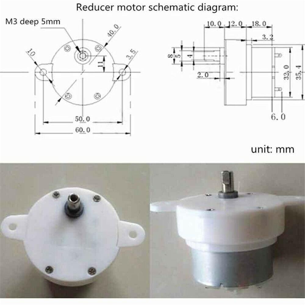 High Quality Geared Box 3RPM Low Noise Micro Electric Motor High Torque Motor DC 12V Gear Motor