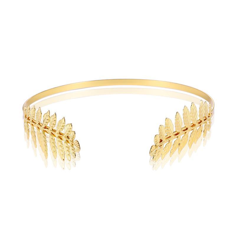Baroque Leaf Alloy Headband: European & American Fashion for Brides & Girls