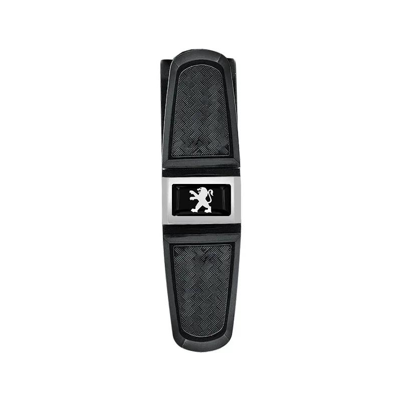 

Car Sticker 1pcs Car Sun Visor Glasses Box Universal Sunglasses Clip Card Ticket For Peugeot 206 307 308 3008 207 208 407 408 50 чёрный