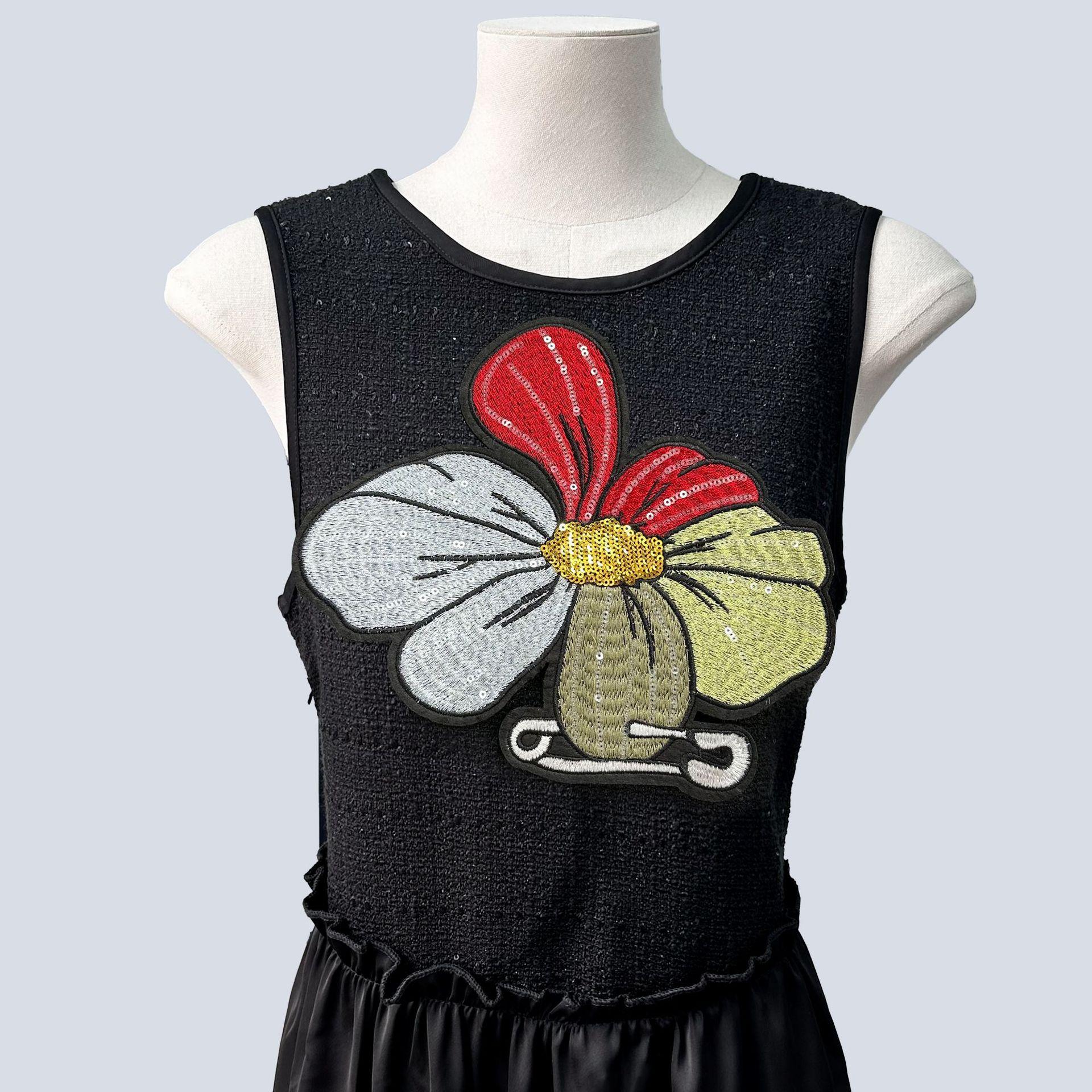 

Цветные пайетки вышивка цветок тканевая наклейка компьютерная вышивка обувь и шляпы аксессуары для одежды нашивка наклейка DIY аксессуары XD66