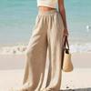 2026 New Summer Fashion Thin Casual Pants Loose Slimming Women's Solid Color Long Pants
