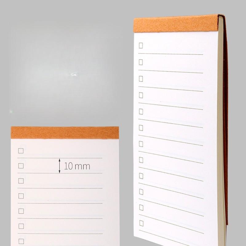 1pcs Simple Horizontal Grid Small Notepad Portable Creative Office Memo Pad Multi-functional Daily Planner Schedule Task List