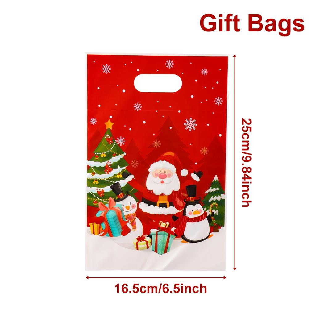 Sacs Cadeaux de Noël Décorations Joyeux Noël pour la Maison 2025 Navidad Natal Xmas Ornement Bonbons Biscuits Sacs Pratiques Nouvel An 2026