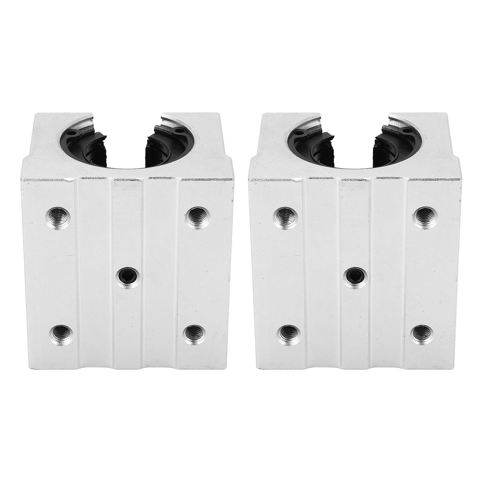 

2PCS Open Sliding Ball Bearing Block SBR25UU Aluminum Alloy Wear Resistant Linear Movement Block