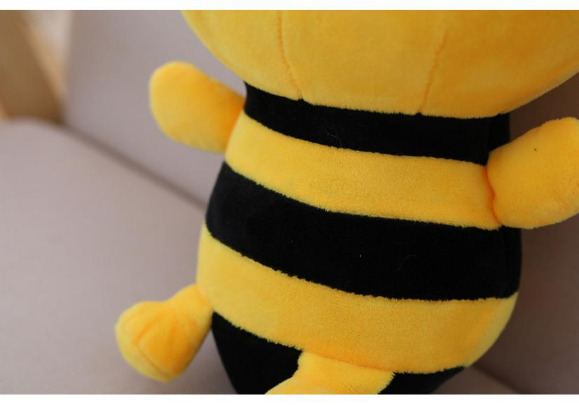 Large Yellow Honey Bee Plush Toy Cushion - Cute Simulation Doll for Kindergarten Festival Gifts