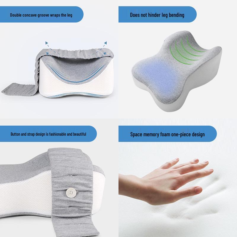 Memory Foam Leg and Knee Support Pillow for Bedridden Patients and Pregnant Women
