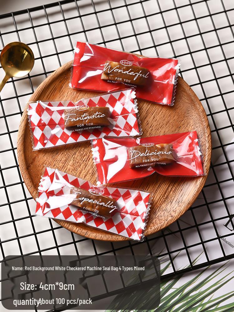 Internet Celebrity Sea Salt Almond Toffee Bag DIY Handmade Nougat Coffee Candy Sealing Bag
