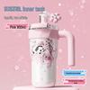 Diller 800ML Cherry Blossom Dual-Drink Insulated Bottle