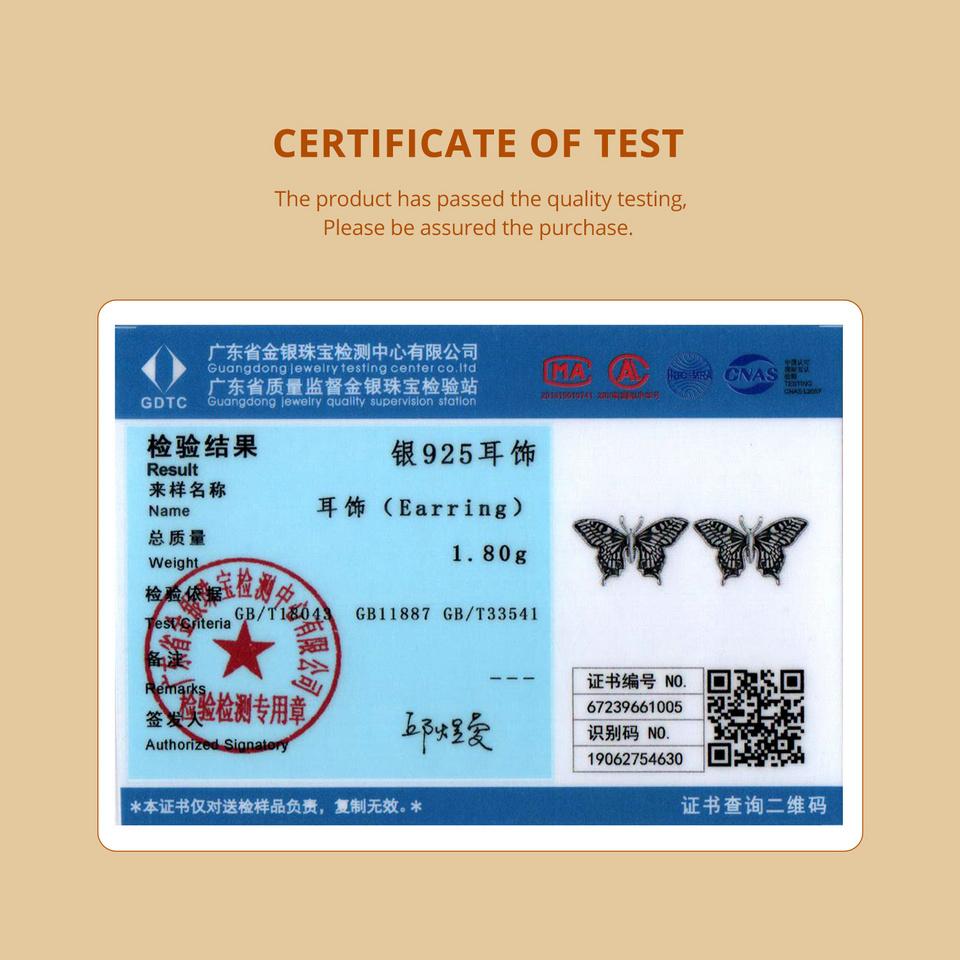 WOSTU 925 Sterling Sølv Vintage Sommerfugl Ørestikker Kvinner Retro Insest Kreative Kvinnelige Ørestikker Festgave Daglige Smykker