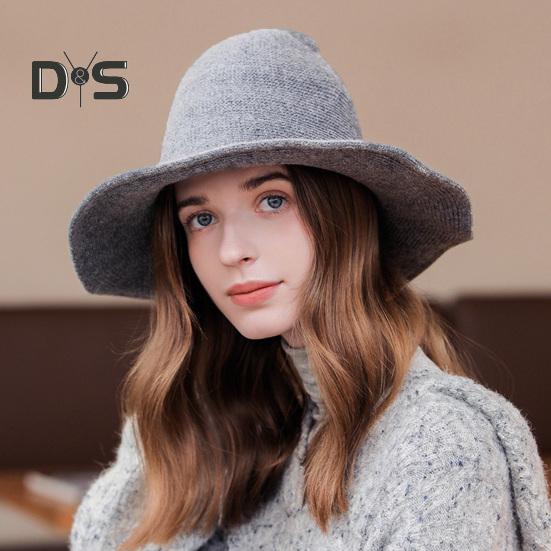 Witch Cosplay Hat Halloween Costume Knitted Foldable Pointed Solid Color Photo Prop Masquerade Festival Decoration Cap Headpiece