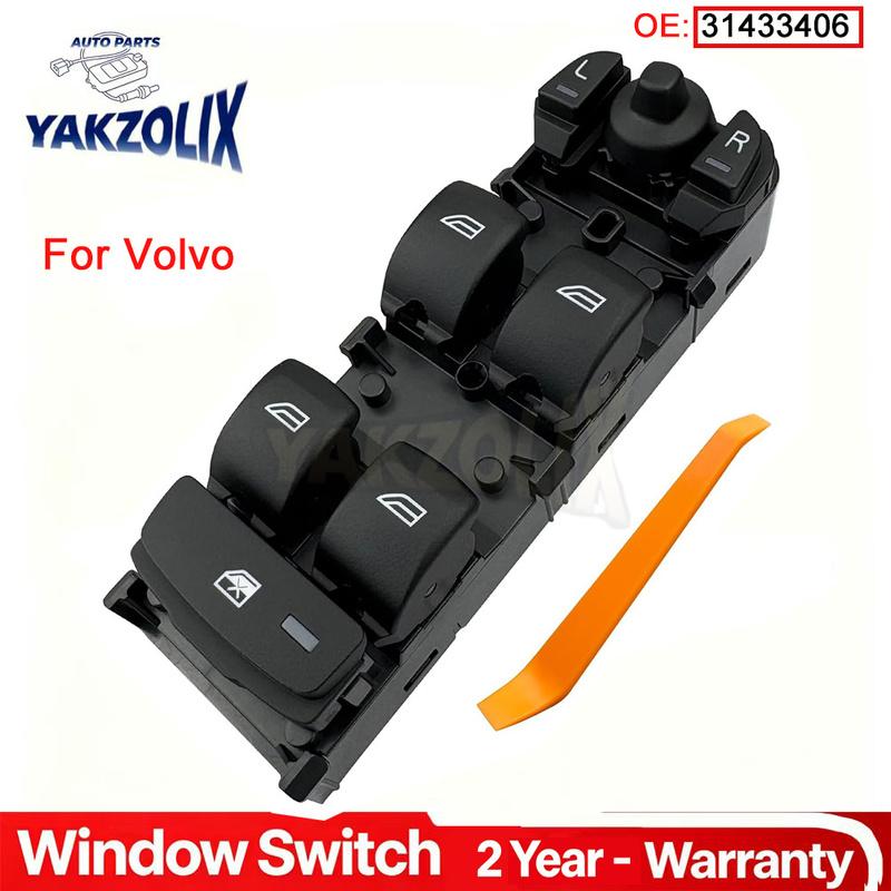 For Volvo S60 S90 V60 V90 XC60 XC90 Front Left Electric Power Window Switch lifter Control regulator Button Car Parts 31433406