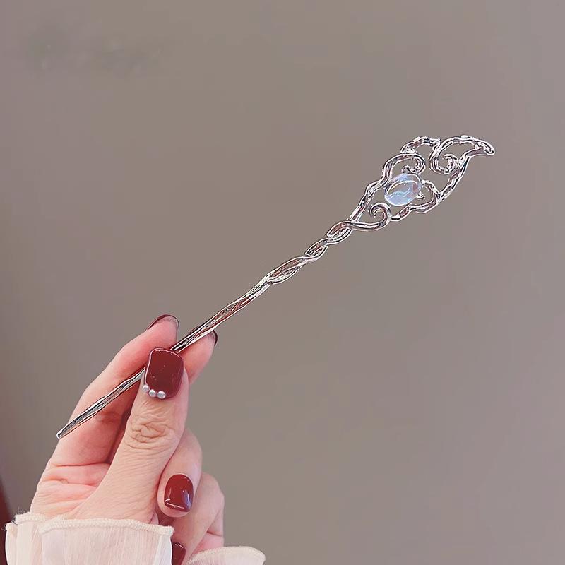 Moonstone Star Hairpin: Elegant Modern Chinese Style Hair Accessory