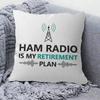 Licensed H-Ham Retro Radio Cushion Cover Pillowcase Upholstery Sofa Throw Pillow Home Decor Pillowcas