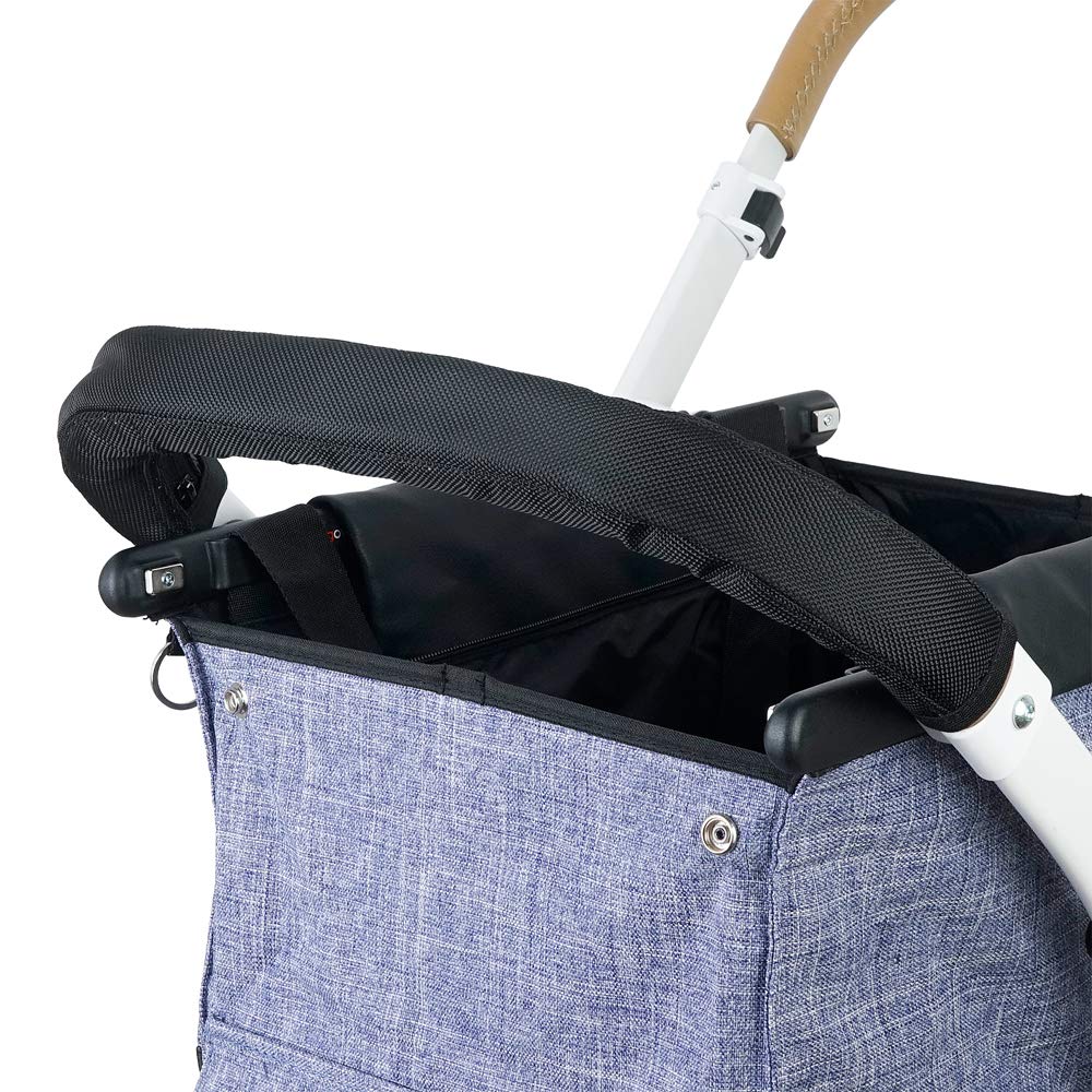 Gowalker Haustiertasche Melange Denim für Hunde und Katzen