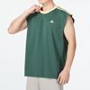 Adidas Logo Print Round Neck Sleeveless Tank Top Men Tops Teal-Green IN2574