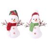 Cute Plush Snowman Doll Toy Sitting Merry Christmas Decorations  Home Decoration