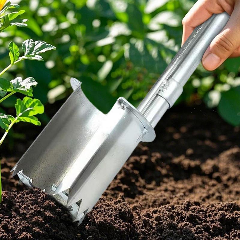 Bulb Planter Tool Stainless Steel Planting Aid For Bulb Heavy Duty Garden Transplanter Tool For Ground Cover Vegetables Spring