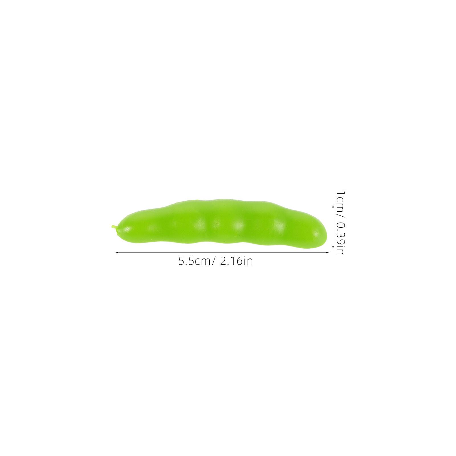 

20Pcs Pea Decoration Lifelike Green Plastic Vegetable Simulation for Home Kitchen Showcase Photo Props Artificial Vegetable зелёный