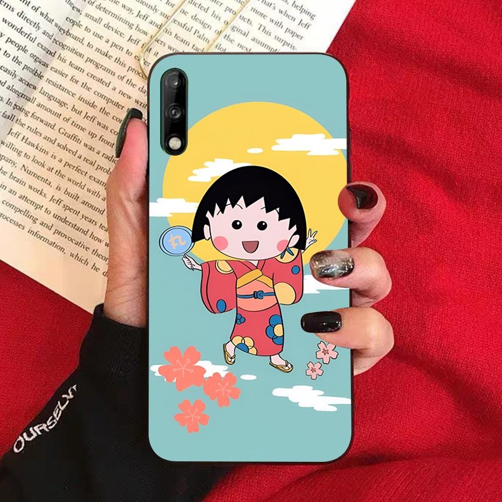 Cartoon Chibi Maruko Chan Phone Case For Huawei Honor 10 lite 9 20 7A 9X 30 50 60 70 pro plus Soft Silicone Cover