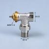 DN15 DN20 Brass Thermostatic Regulating Angle Valve High Precision Temperature Control for Residential Bathroom Plumbing Renovation
