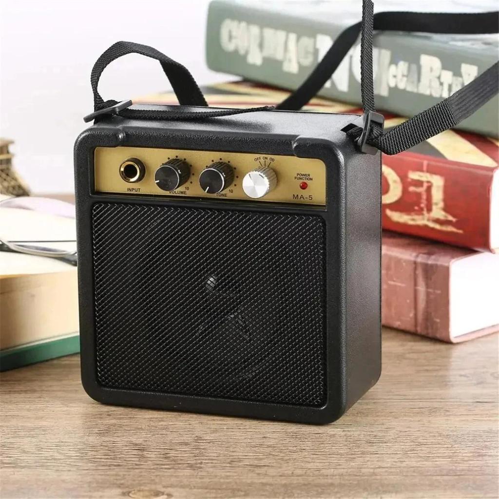 Mini Guitar Amplifier Amp 5W Travel Portable Supports Volume Tone Adjustment