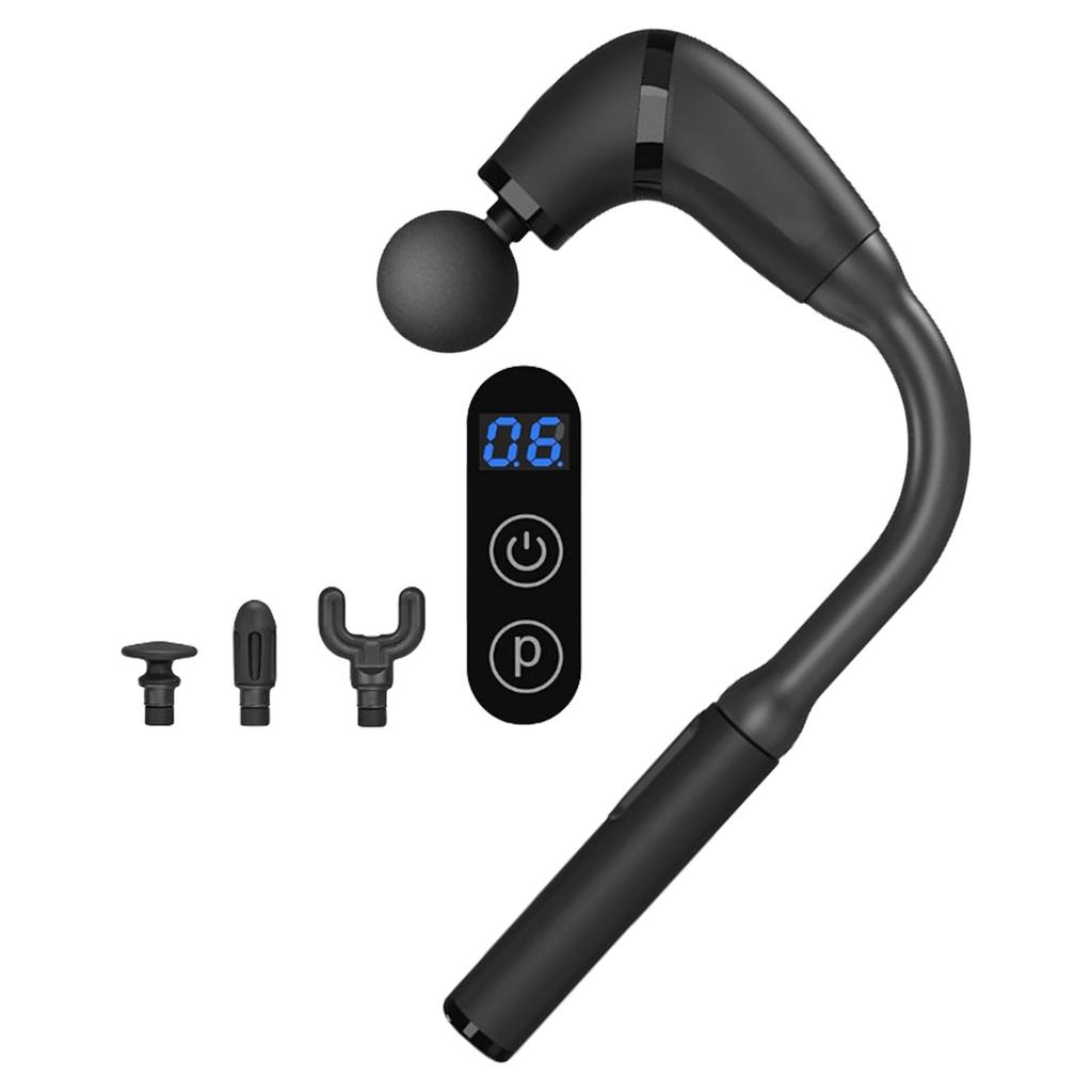 Fascia Guns Electric Massage Guns with Extension Handle Percussion Massager Hammer for Back Neck Waist Leg Back Massager