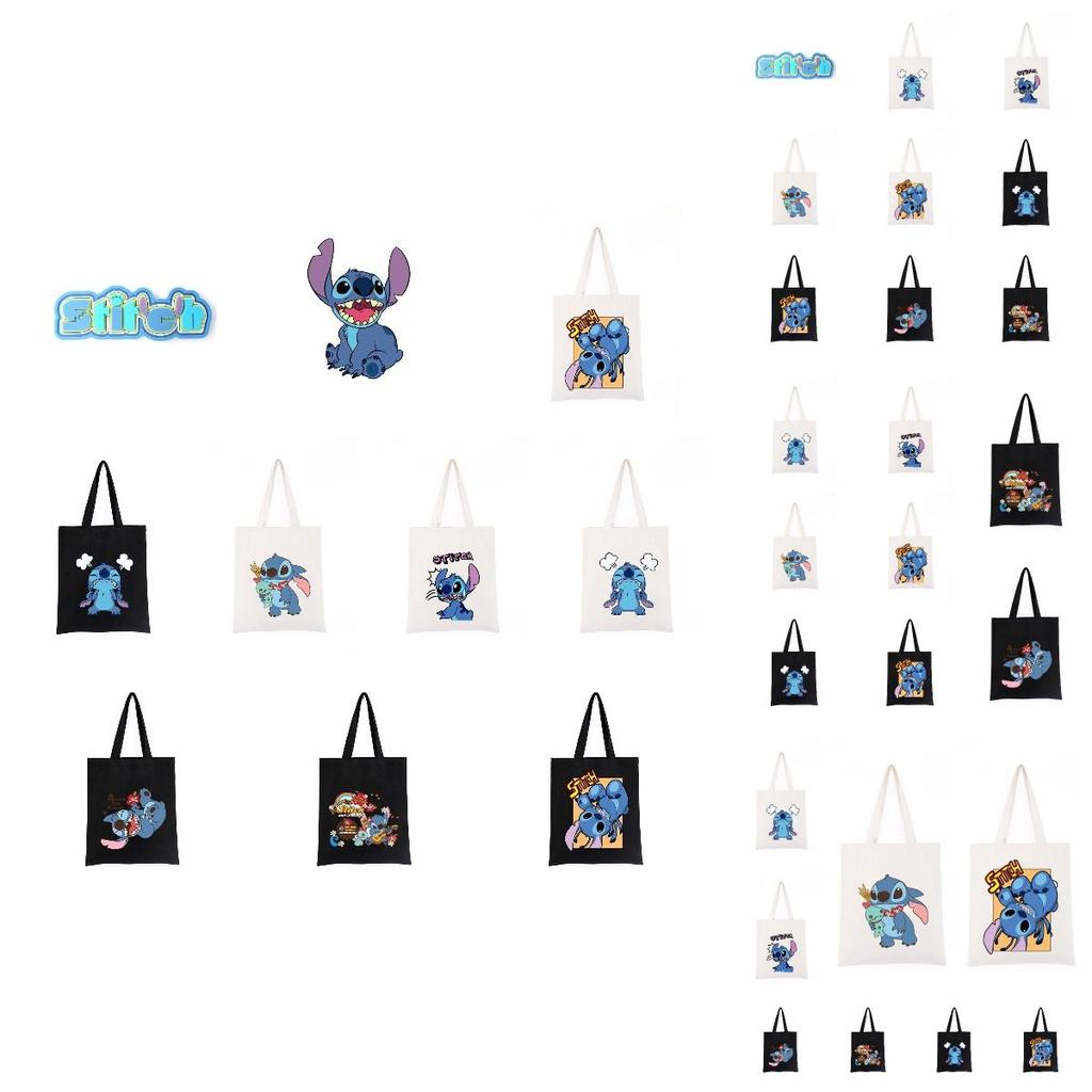 Cute And Spacious Cartoon Canvas Shoulder Bag For Daily Shopping