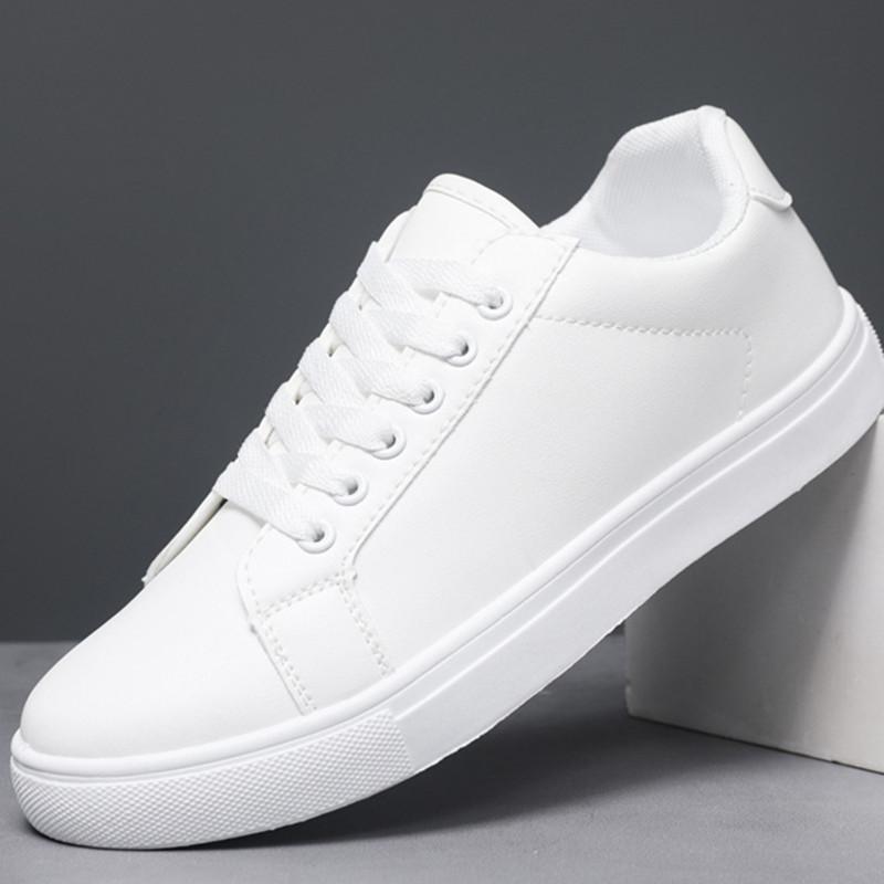 

Модные мужские повседневные туфли на шнуровке Европа Америка Дышащие туфли на плоской подошве Легкие мужские парковые туфли для ходьбы Элегантные туфли для интервью 48 белый