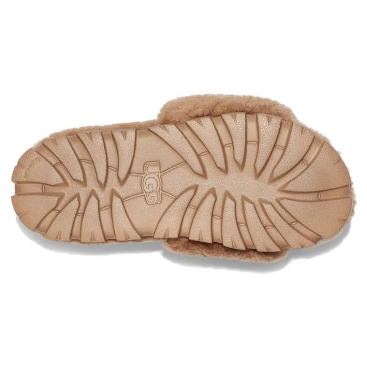 UGG Cozetta Pantoufle Bouclée Châtaigne Chaussons Femme Marron 1130838-CHE