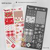 Christmas Series Snowflake Nail Art Transfer Tool - Printed Steel Plate with Transparent Film