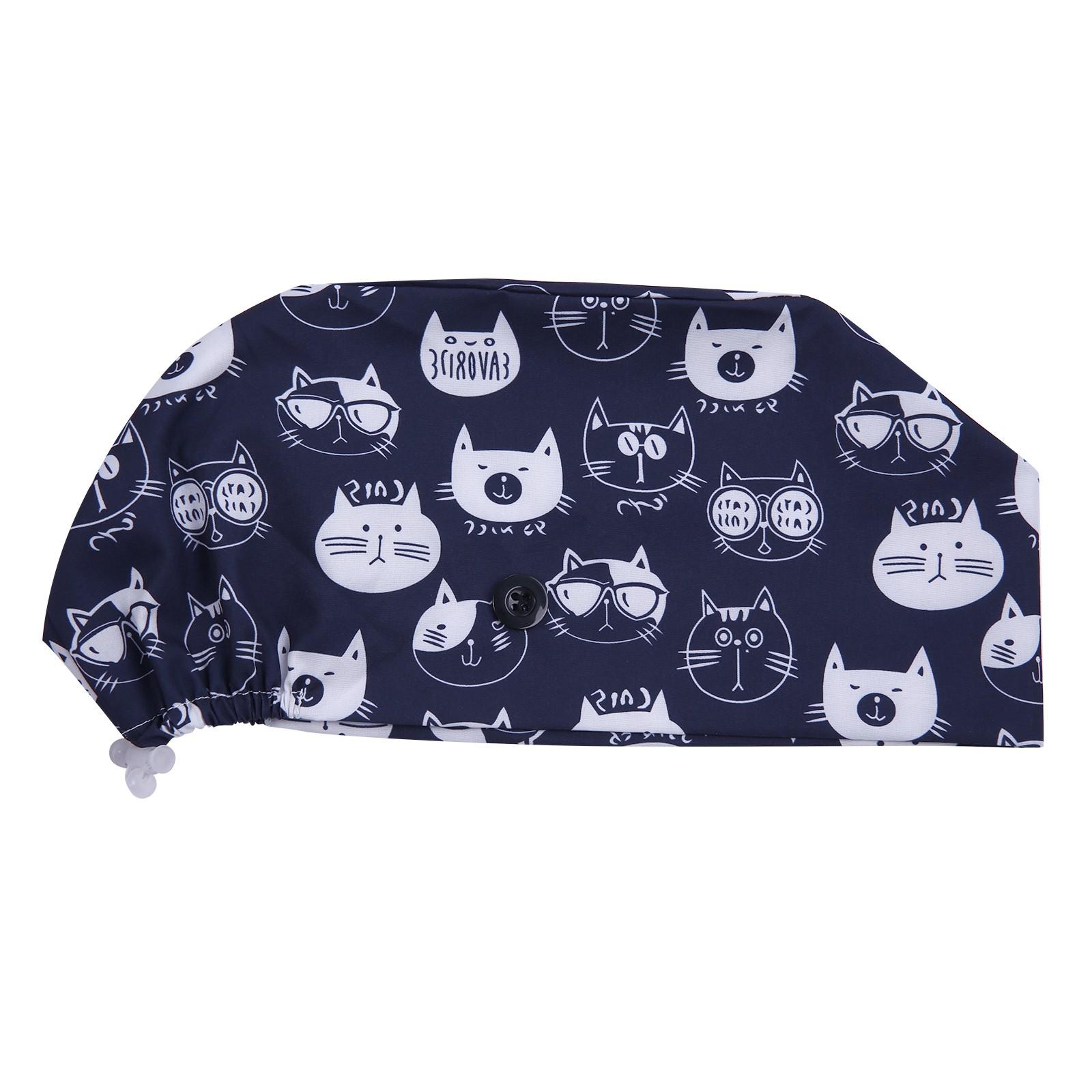 

Кепка-скраб с пуговицами, круглая кепка, пышная шляпа с лентой для женщин и мужчин тёмно-синий