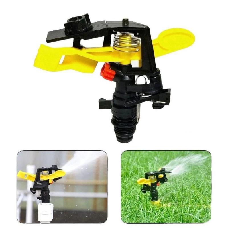 1pc 4-Point Plastic Adjustable Rocker Arm Sprinkler Head 360-Degree Automatic Rotating Sprinkler For Garden Lawn Irrigation
