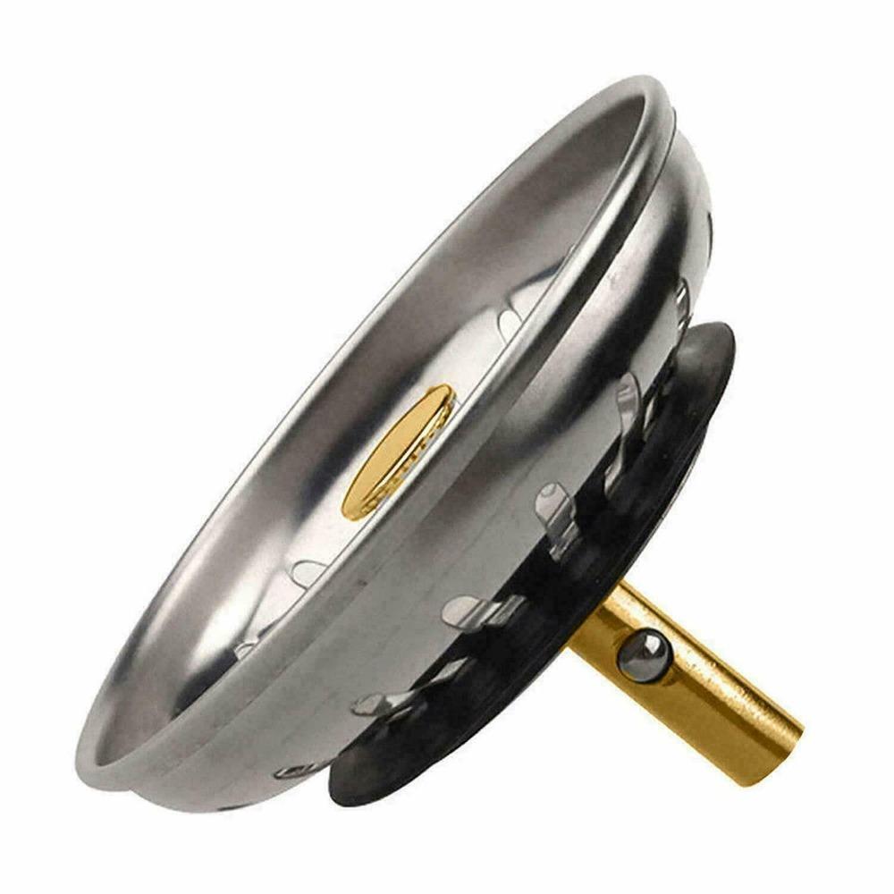 2PCS Sink Drain Stainless Steel Sink Stopper Drain Cover Filter Basket Strainer for Kitchen Dishwasher Kitchen Accessories