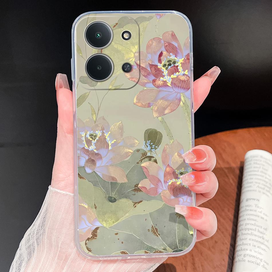 Case For Poco C85 C75 C65 C55 Ocean Fish Transparent Phone Back Cover For POCO C 75 Soft TPU Silicone Lightweight Protectors
