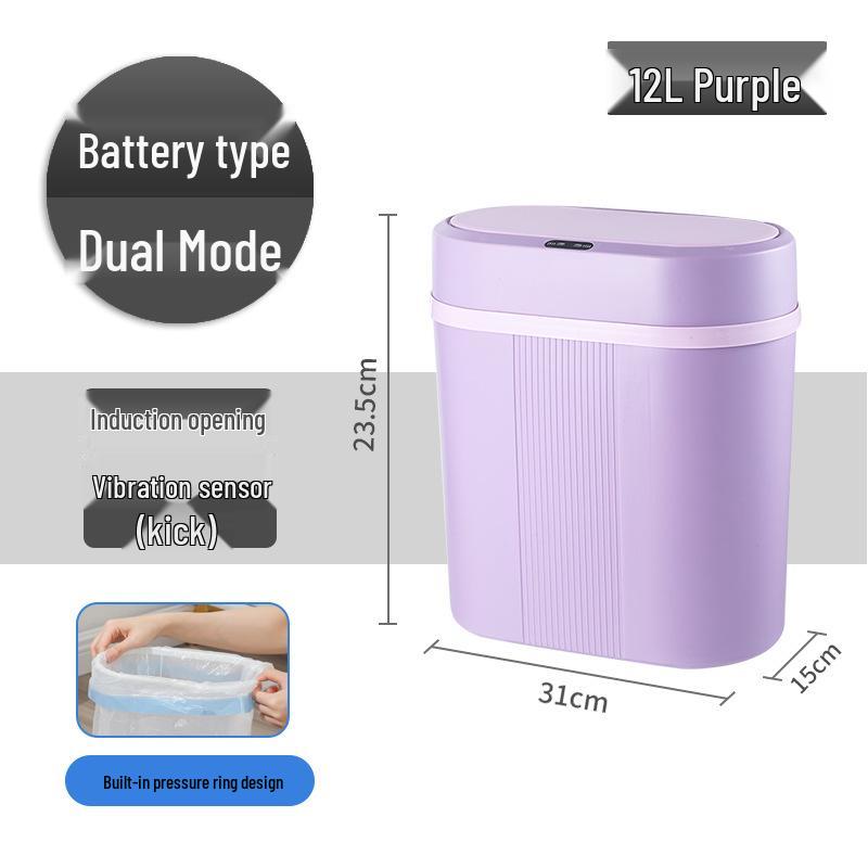 Automatic Smart Induction Trash Can for Home – Large Capacity for Living Room, Kitchen, Bathroom